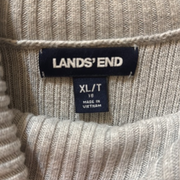 Lands' End Women’s Cream Cowl Neck Sweater Size XL Tall - Picture 5 of 5